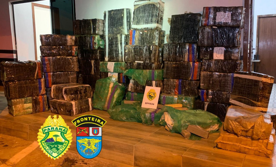 Mais de uma tonelada e meia de maconha é apreendida pelo BPFron em Céu Azul, no Oeste do estado