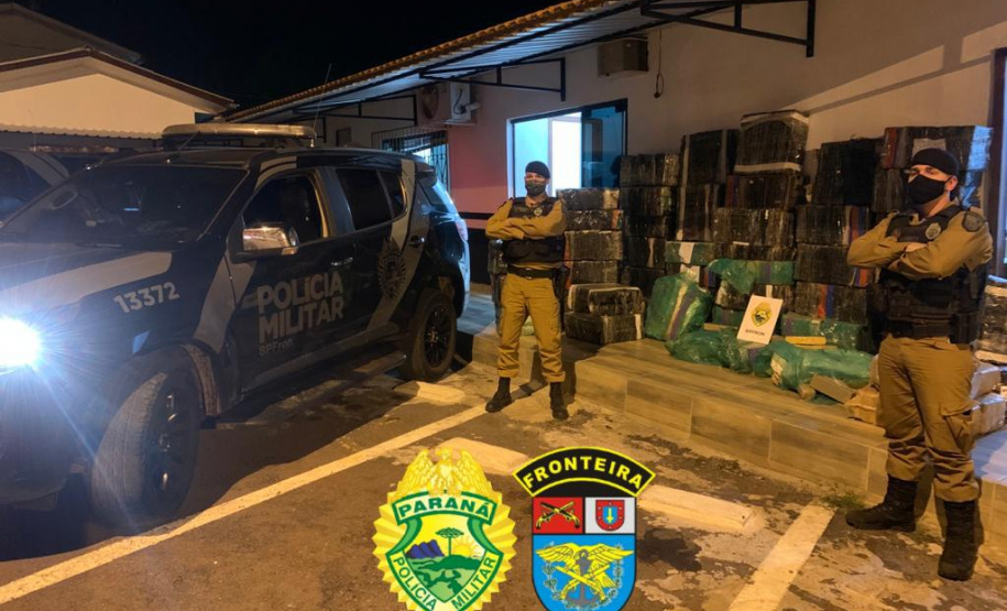 Mais de uma tonelada e meia de maconha é apreendida pelo BPFron em Céu Azul, no Oeste do estado