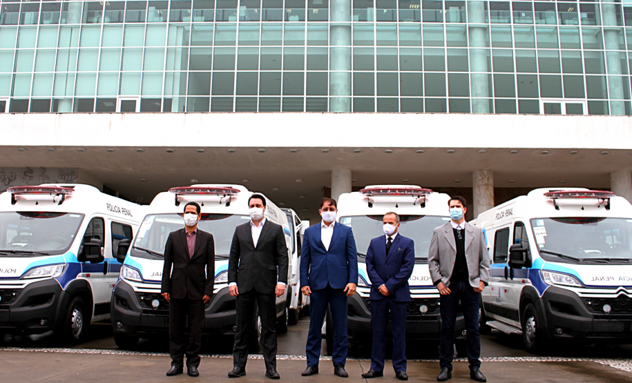 Estado entrega R$ 3,9 milhões em nova frota de veículos ao Departamento Penitenciário