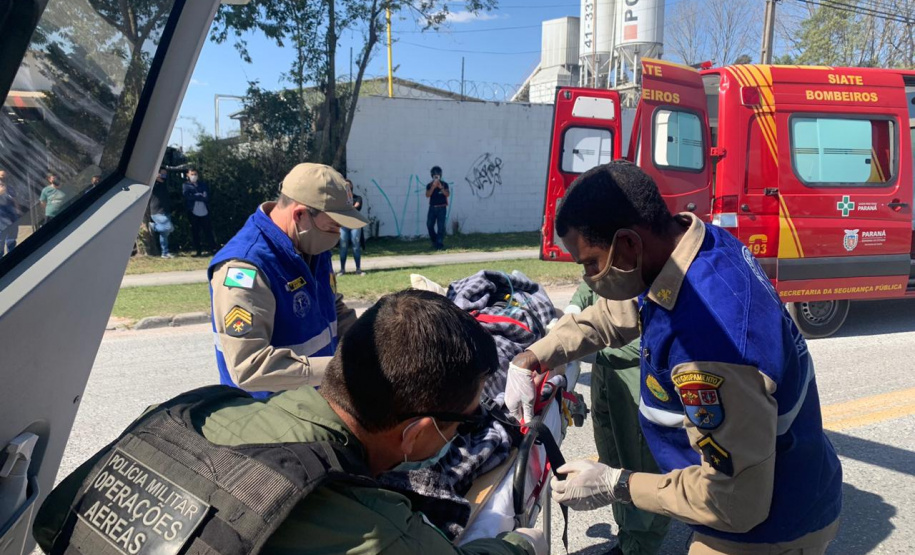Após homem ter o braço amputado em acidente de trabalho, BPMOA faz resgate aeromédico na CIC