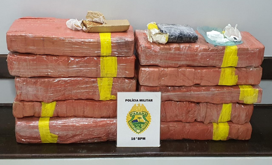 Drogas avaliadas em mais de R$ 190 mil são apreendidas pela PM em Guarapuava (PR)