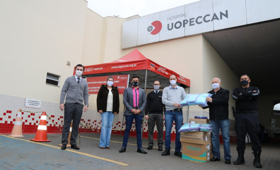 Depen entrega mais sete mil máscaras ao Hospital do Câncer de Cascavel