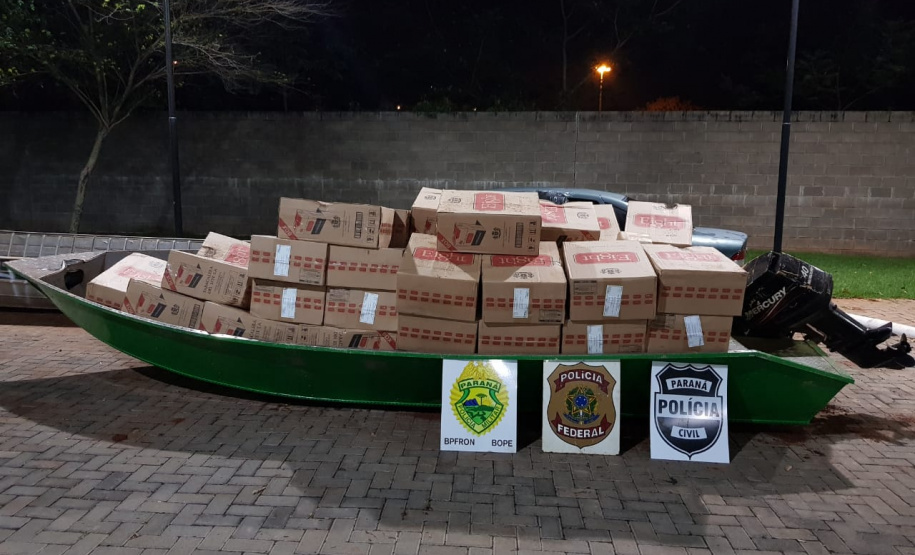 Operação Hórus: Forças policiais apreendem cerca de R$ 250 mil em cigarros paraguaios na cidade de Guaíra