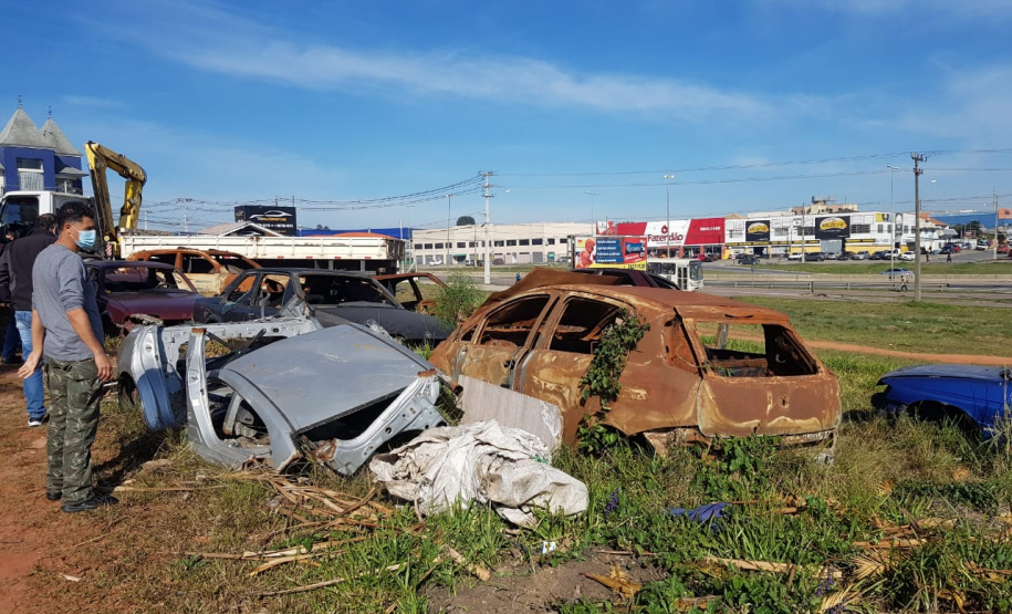SESP retira veículos do pátio da Delegacia de Fazenda Rio Grande