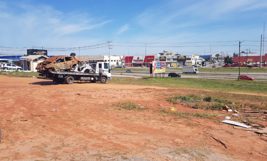 SESP retira veículos do pátio da Delegacia de Fazenda Rio Grande