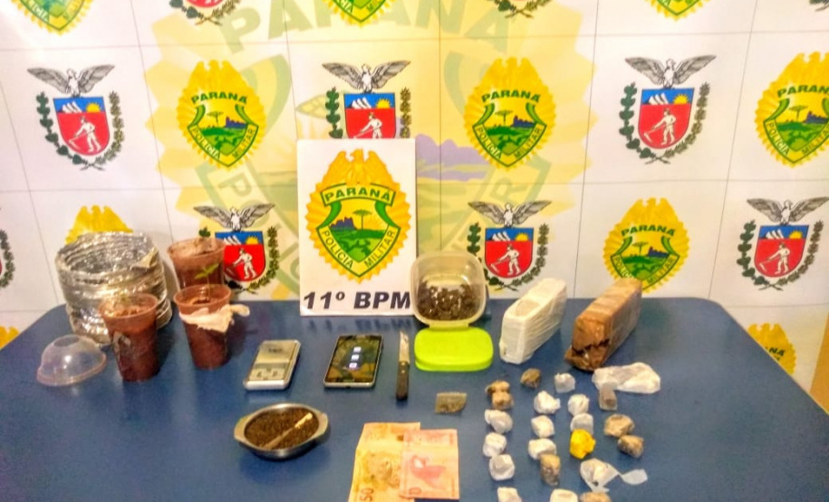 Homem com droga tenta fugir de bicicleta da PM, mas acaba preso com mais de um quilo de maconha em Engenheiro Beltrão (PR)