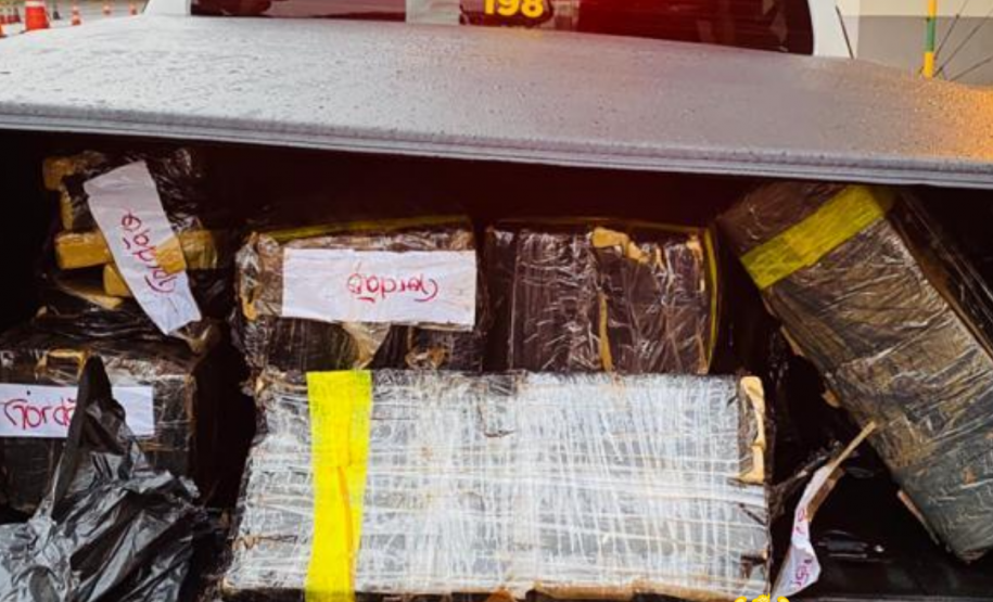 BPRv apreende quase 200 quilos de maconha no norte do Paraná