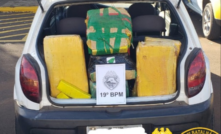 Mais de meia tonelada de maconha é apreendida em Toledo (PR) em abordagens distintas da PM