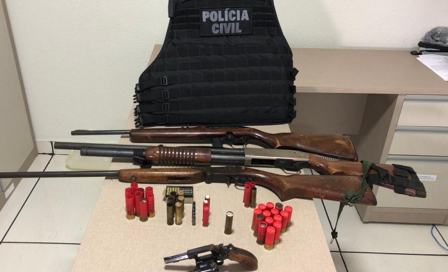 PCPR apreende quatro armas de fogo em Nova Cantu