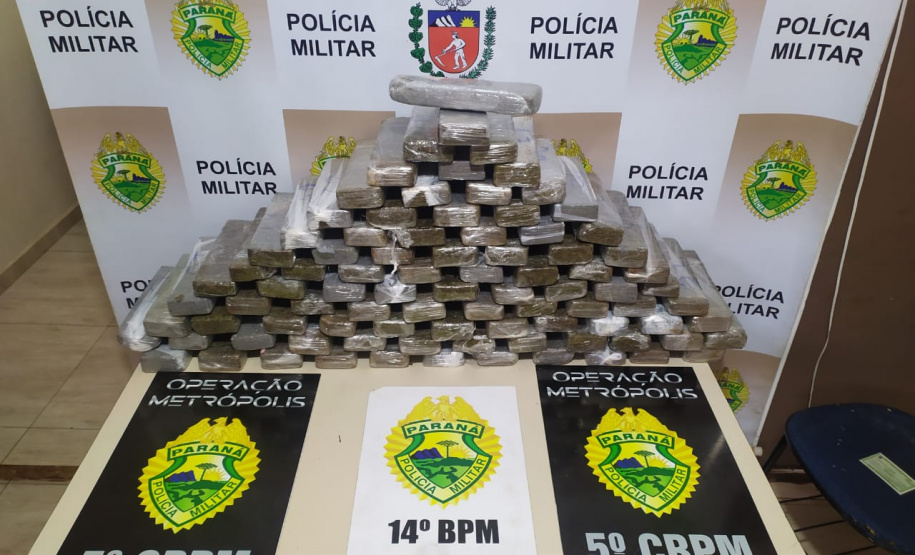 Com a Operação Metrópolis, PM prende 108 pessoas e apreende mais de 400 quilos de maconha