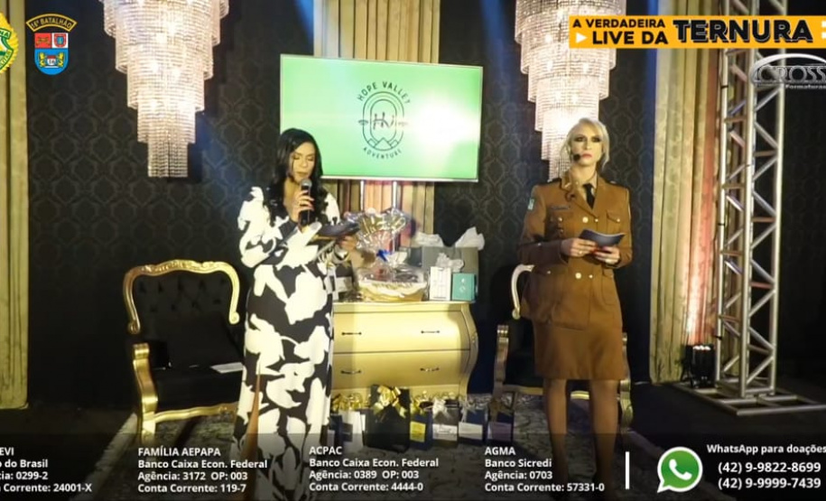 Batalhão da PM arrecada mais mais de 4,5 toneladas de alimentos com a Live da Ternura