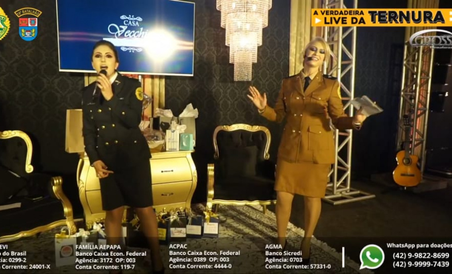 Batalhão da PM arrecada mais mais de 4,5 toneladas de alimentos com a Live da Ternura