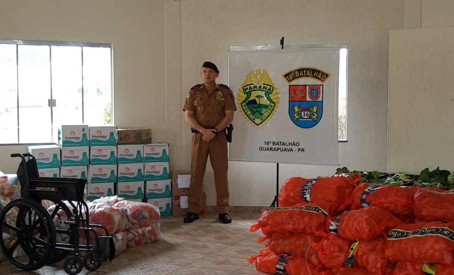 Batalhão da PM arrecada mais mais de 4,5 toneladas de alimentos com a Live da Ternura