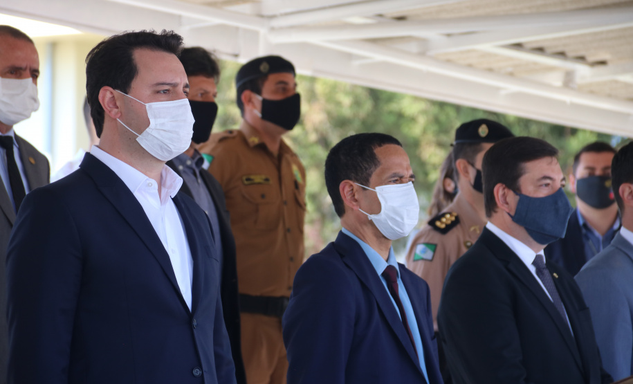 Segurança Pública recebe novo bloco na Academia Policial Militar do Guatupê e 59 novas viaturas