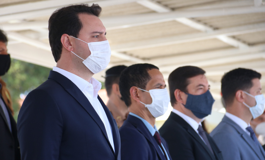 Segurança Pública recebe novo bloco na Academia Policial Militar do Guatupê e 59 novas viaturas