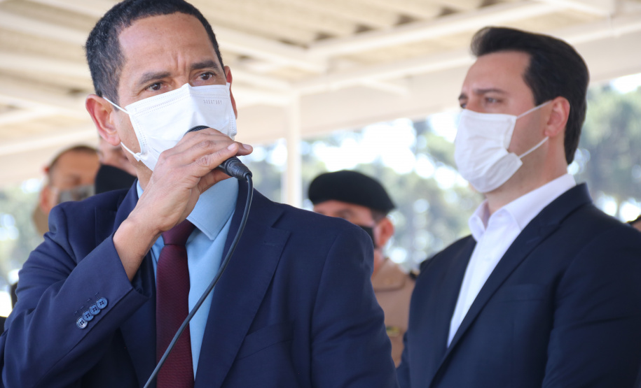 Segurança Pública recebe novo bloco na Academia Policial Militar do Guatupê e 59 novas viaturas