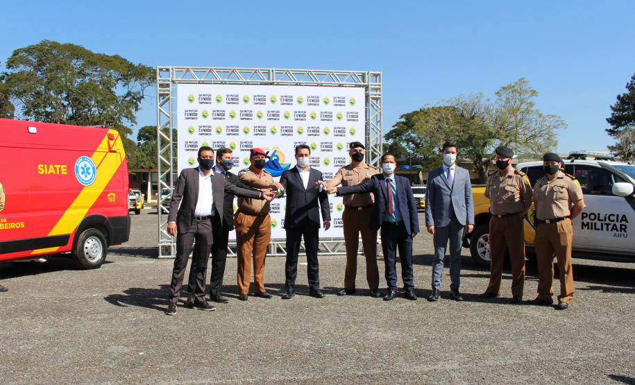 Segurança Pública recebe novo bloco na Academia Policial Militar do Guatupê e 59 novas viaturas