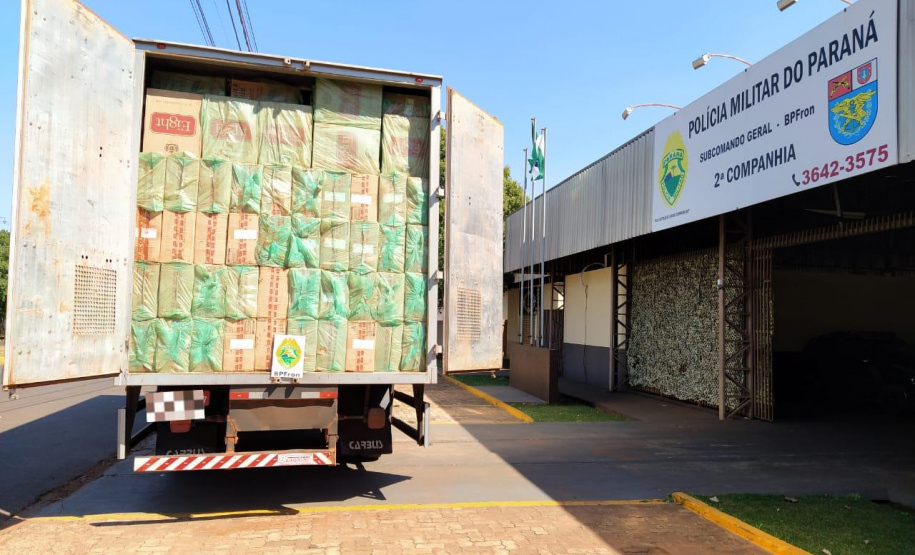 BPFron apreende quase R$ 4 milhões em cigarros contrabandeados no Oeste do estado