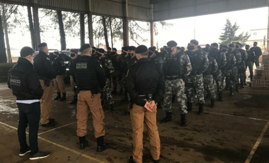 Polícias Civil e Militar e GAECO de Guarapuava deflagram Operação Tentorium e prendem 12 pessoas ligadas  a vários crimes