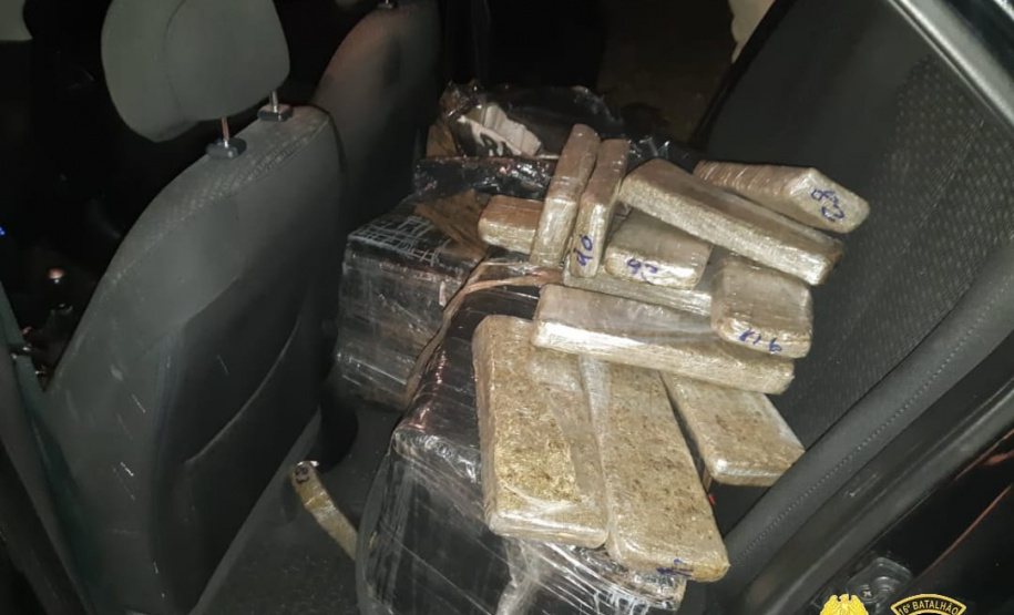 Durante o fim de semana, PM de Guarapuava apreende mais de 300 quilos de drogas