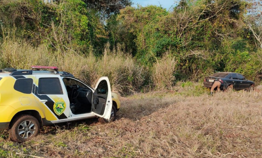 BPRv apreende carro preparado para o transporte de contrabando no oeste do Paraná
