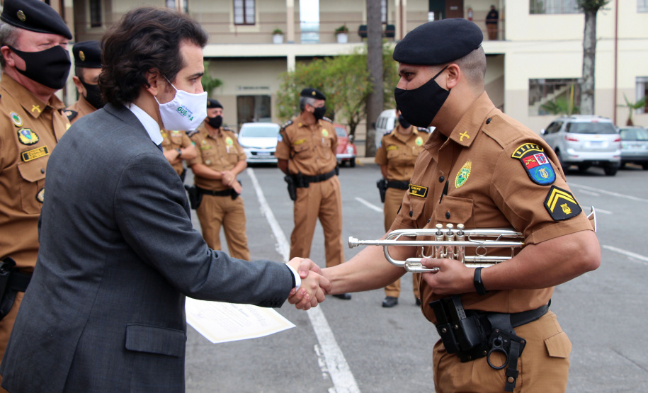 Banda de Música da PM recebe Menção Honrosa da Assembléia Legislativa do Paraná