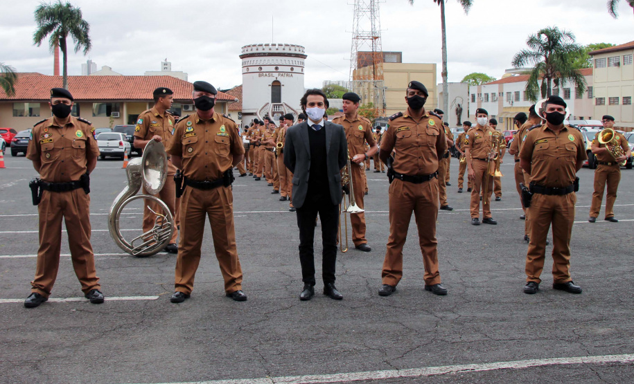 Banda de Música da PM recebe Menção Honrosa da Assembléia Legislativa do Paraná