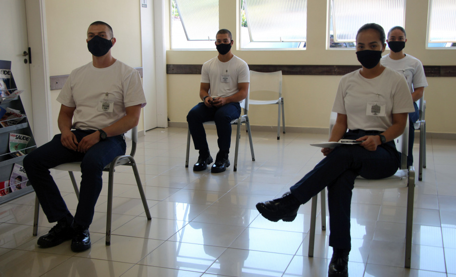 Cadetes da Polícia Militar doam sangue no Hemepar de Curitiba