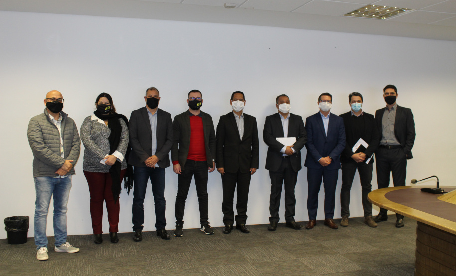 Secretário coronel Marinho recebe representantes do Sindarspen