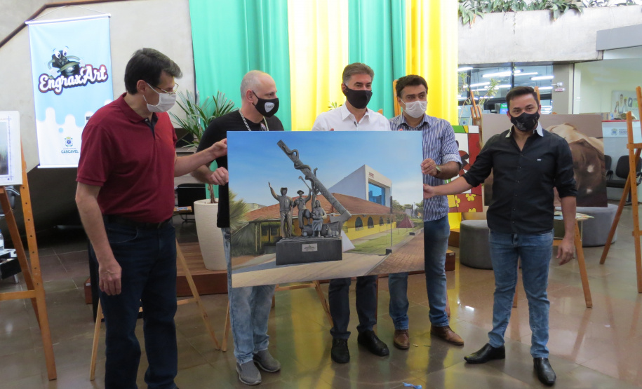 Exposição apresenta obras pintadas por presos de Cascavel