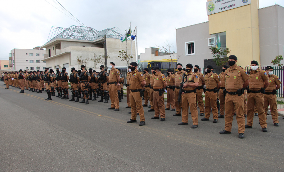 PM inicia operação Saturação com mais de 200 policiais militares no CIC, em Curitiba