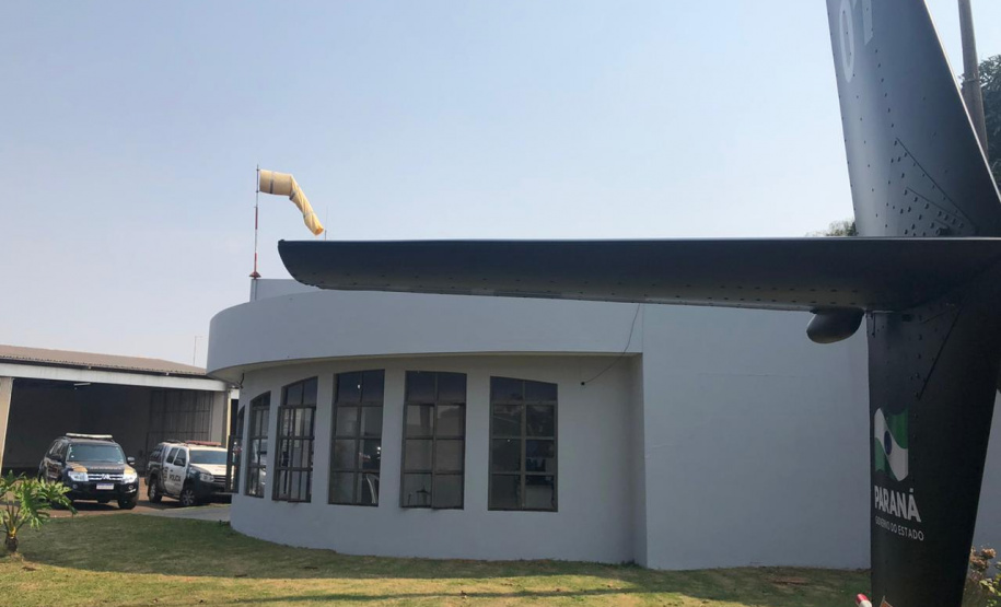 Para intensificar a segurança nas fronteiras, Polícia Civil inaugura base aérea no oeste do Paraná