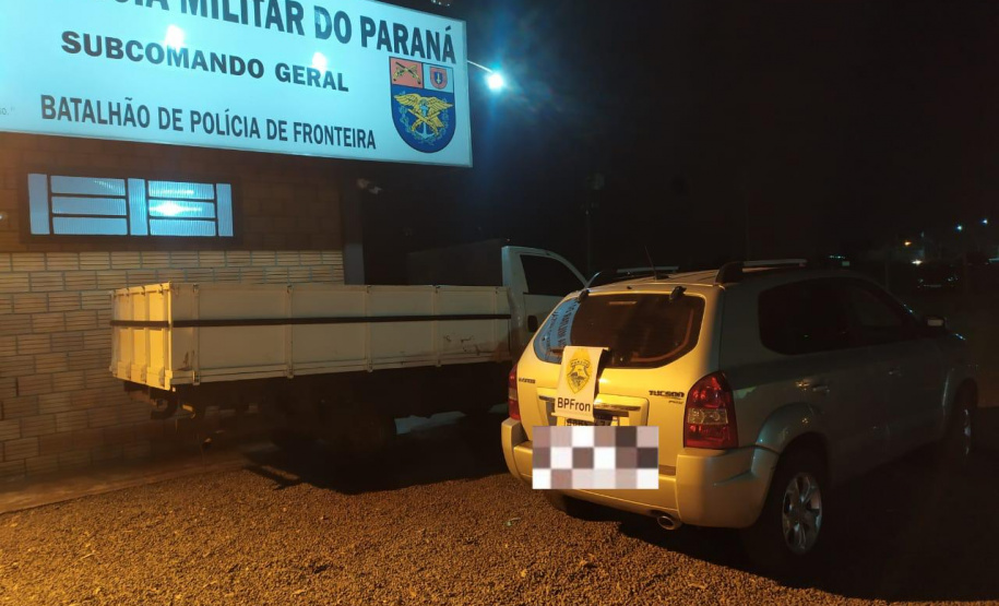 BPFron apreende drogas e carros utilizados para o contrabando em duas cidades de fronteira