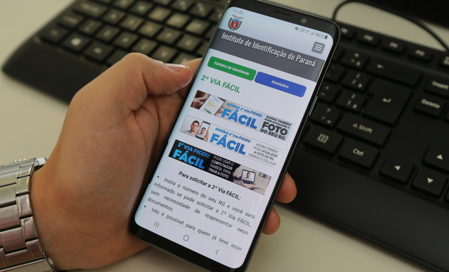 Polícia Civil lança 2ª Via Fácil com atualização remota da foto do RG