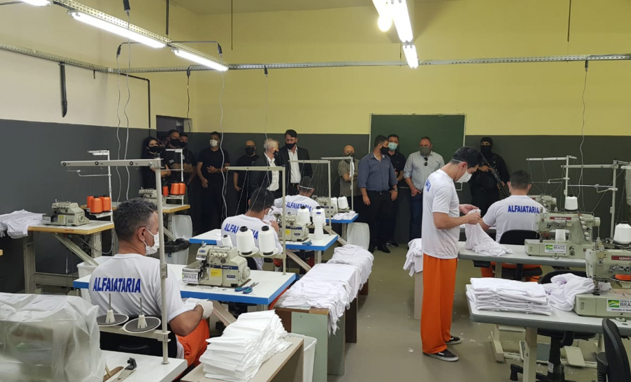 Penitenciária Central do Estado inaugura novo canteiro de trabalho para presos