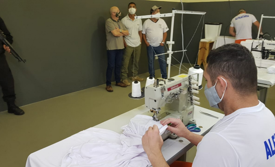 Penitenciária Central do Estado inaugura novo canteiro de trabalho para presos