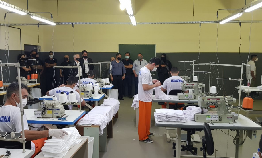 Penitenciária Central do Estado inaugura novo canteiro de trabalho para presos