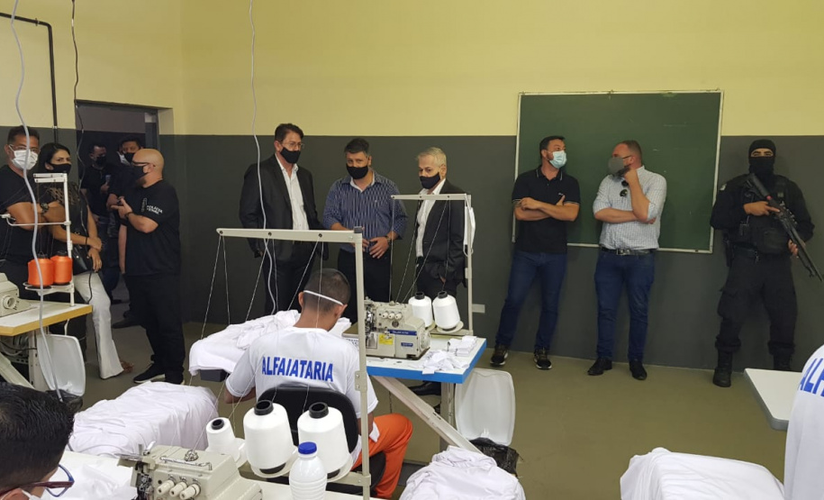 Penitenciária Central do Estado inaugura novo canteiro de trabalho para presos