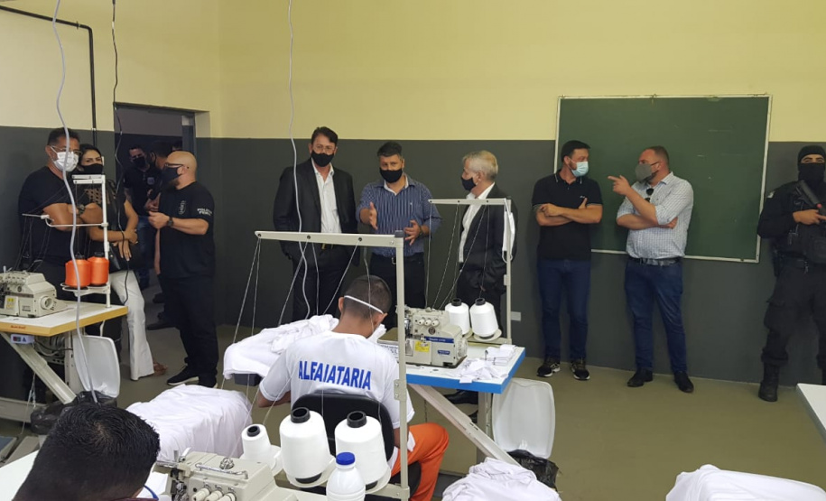 Penitenciária Central do Estado inaugura novo canteiro de trabalho para presos