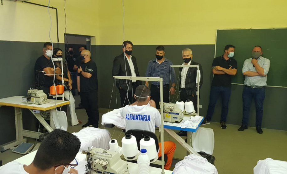 Penitenciária Central do Estado inaugura novo canteiro de trabalho para presos