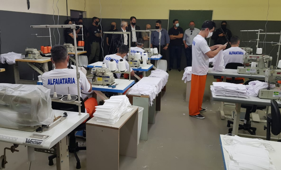 Penitenciária Central do Estado inaugura novo canteiro de trabalho para presos