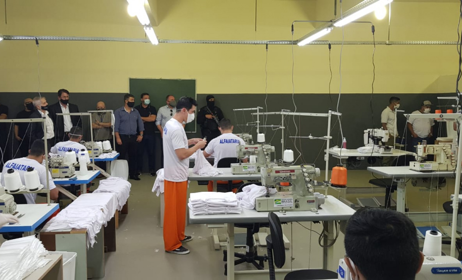 Penitenciária Central do Estado inaugura novo canteiro de trabalho para presos