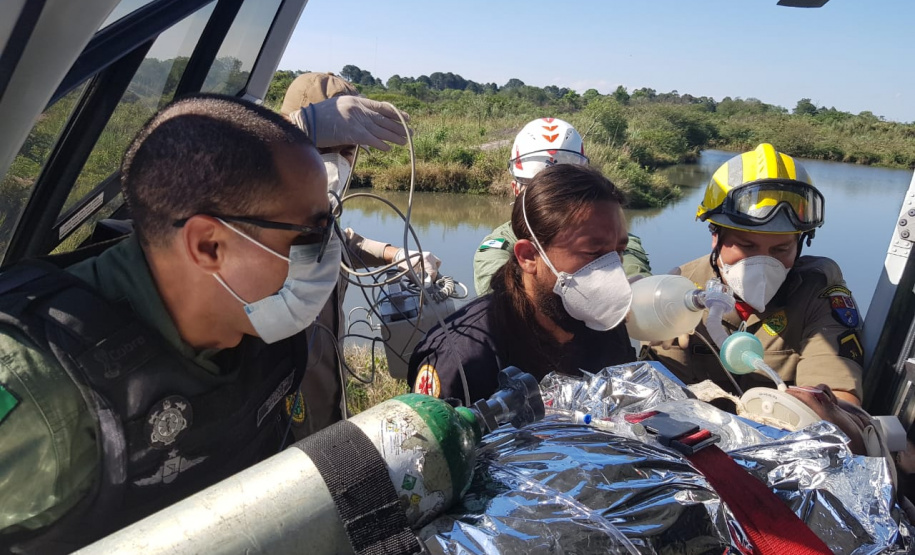 BPMOA presta apoio a duas situações distintas durante o final de semana na RMC; três pessoas foram encaminhadas