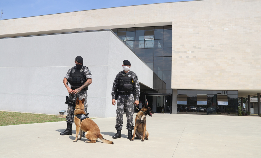 Polícia Científica e BOPE treinam cães de faro para encontrar novas drogas