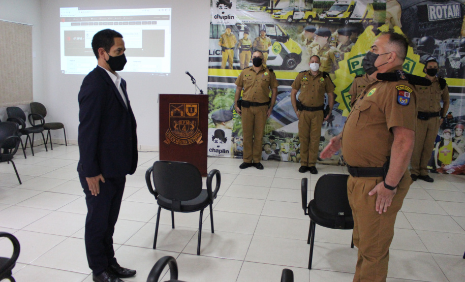 Em Maringá, Secretário da Segurança visita unidades da Polícia Militar e do Corpo de Bombeiros