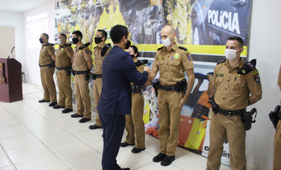 Em Maringá, Secretário da Segurança visita unidades da Polícia Militar e do Corpo de Bombeiros