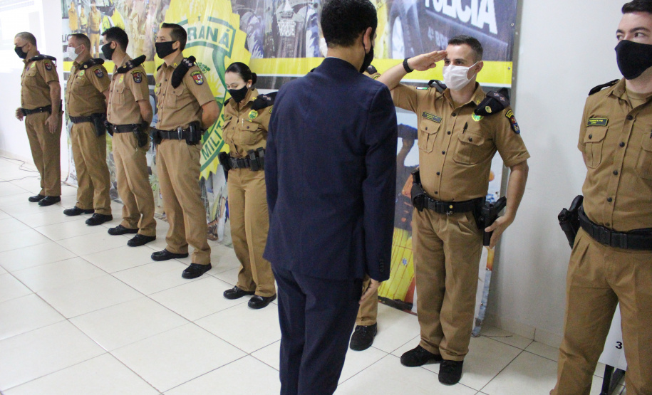 Em Maringá, Secretário da Segurança visita unidades da Polícia Militar e do Corpo de Bombeiros