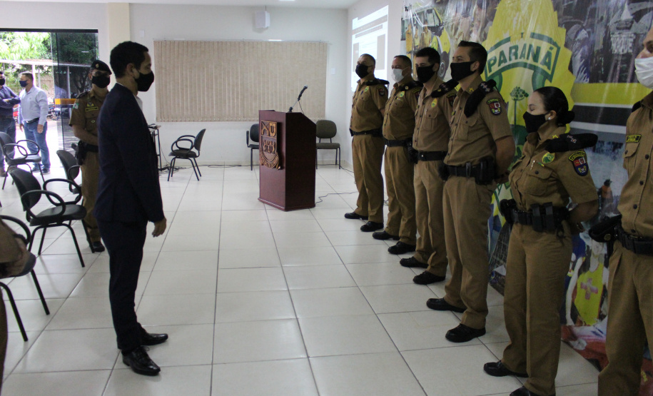 Em Maringá, Secretário da Segurança visita unidades da Polícia Militar e do Corpo de Bombeiros