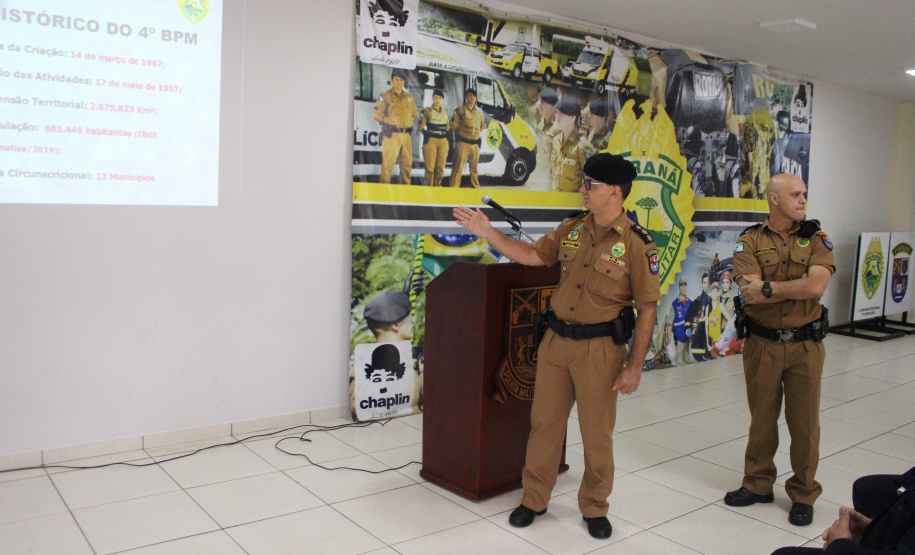 Em Maringá, Secretário da Segurança visita unidades da Polícia Militar e do Corpo de Bombeiros