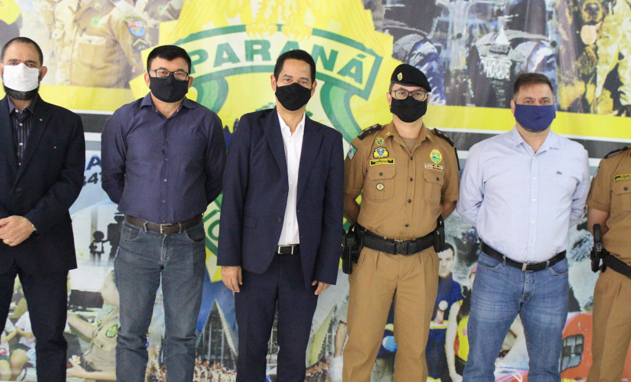 Em Maringá, Secretário da Segurança visita unidades da Polícia Militar e do Corpo de Bombeiros